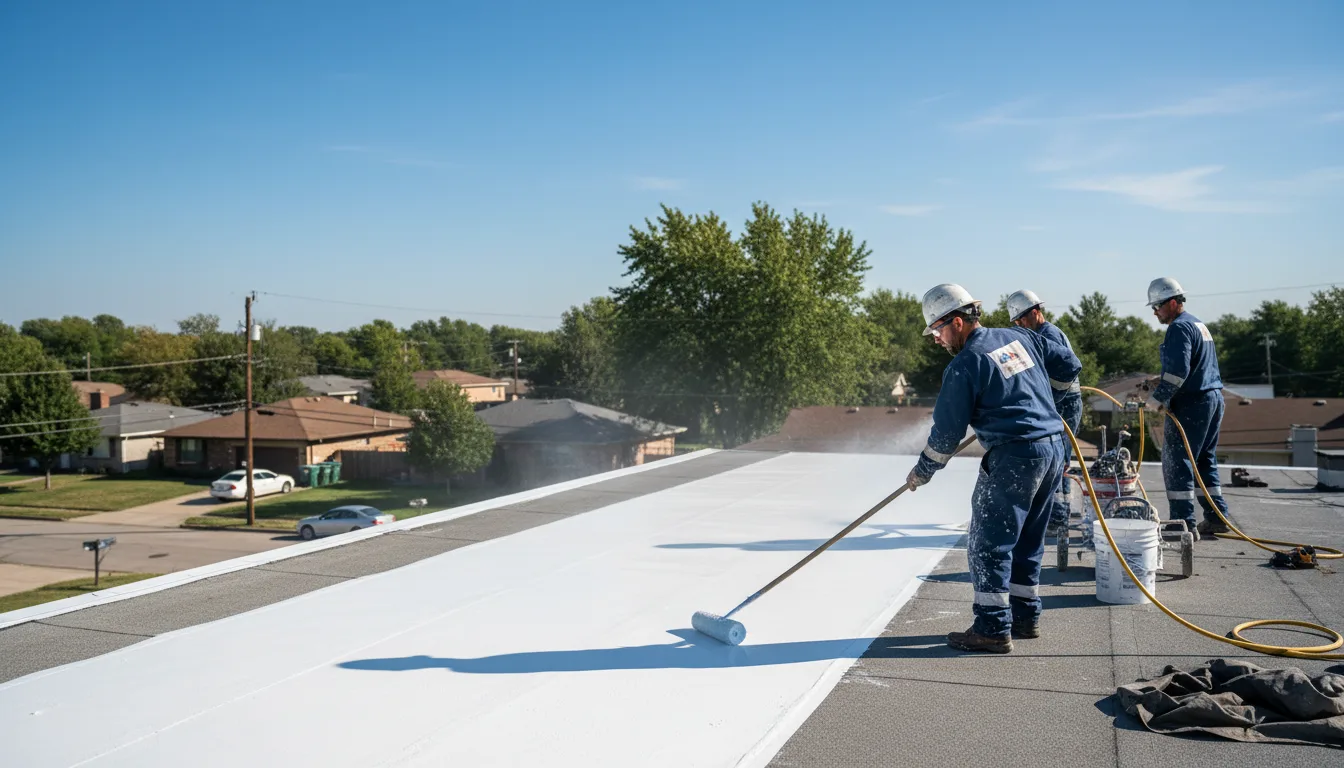Commercial roof coating in Birchdale, MN near me